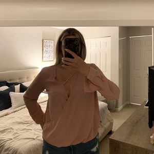 Pale pink blouse